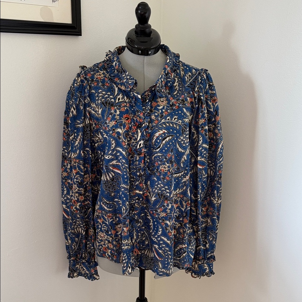 Sezane Floral Top